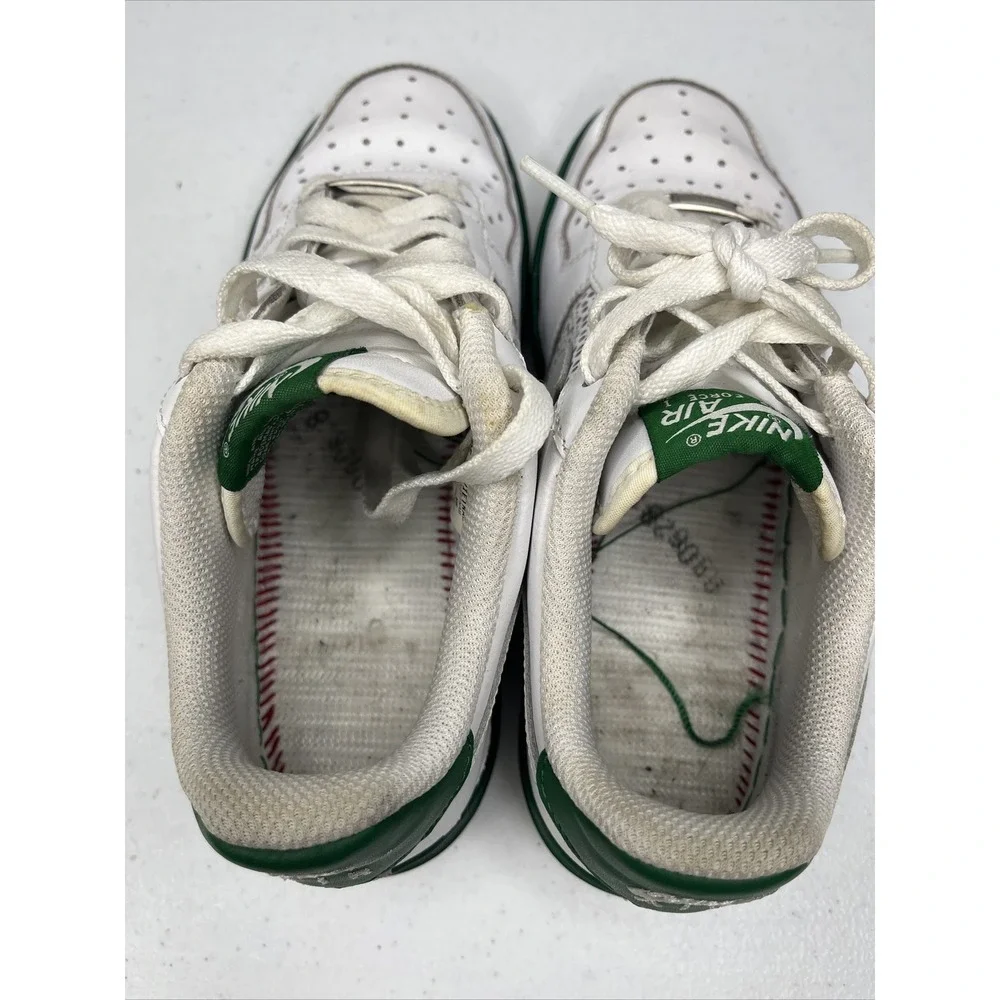 Nike Air Force 1 Low Sneaker Shoes GS 314192-996 White Pine Green‎ Youth Sz 5Y